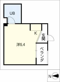 ALEGRIA PLACE徳川町【3A号室】の間取り