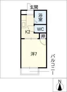 ウィル城西【1階】の間取り