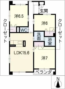 ジョイフルM Ⅲ【4階】の間取り