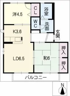 第3陽山荘【1階】の間取り