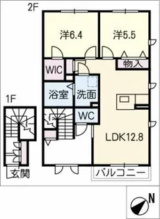 アリエッタK【2階】の間取り