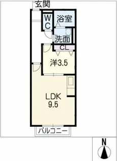 LS金城【2階】の間取り