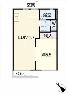 グリーンヒル南舘【1階】の間取り
