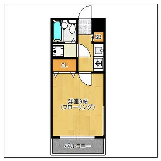ビジネス・ワン桜坂(旧オーベル赤坂)【503号室】の間取り