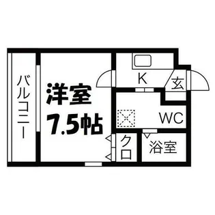 エルフラット【1階】の間取り