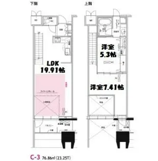 グラン・アベニュー白川公園【11階】の間取り
