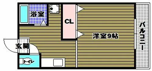 ペドラーム帝塚【1階】の間取り