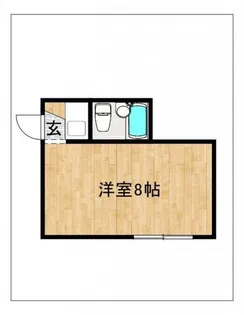 宇都宮コーポ【102号室】の間取り