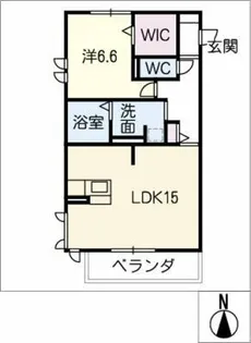 グランシャリオ中央【1階】の間取り