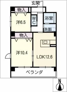 シティ・オークⅢ【4階】の間取り