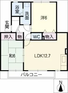 ハイカムール新居【1階】の間取り