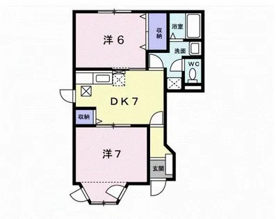 カナディアン8(エイト)A【1階】の間取り
