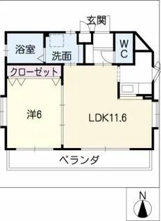ステーションベアーB【3階】の間取り