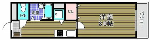 ボヌール【3階】の間取り