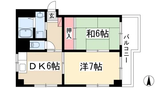 リビエール ダンケ【303号室】の間取り