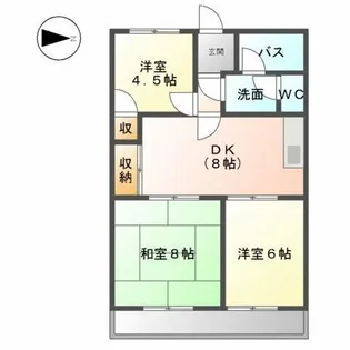 スカイメゾン大高 B棟 C棟【1階】の間取り
