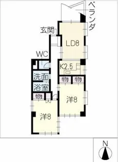 牧ビル【5階】の間取り