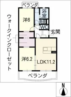 WOODYBELL Dual【1階】の間取り