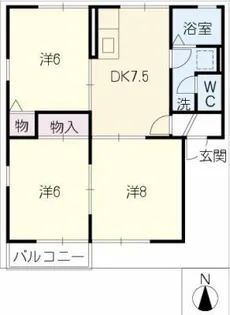 クレセントⅠ【2階】の間取り