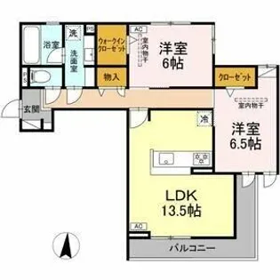 リバーステイツ【2階】の間取り