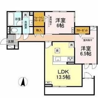 リバーステイツ【1階】の間取り