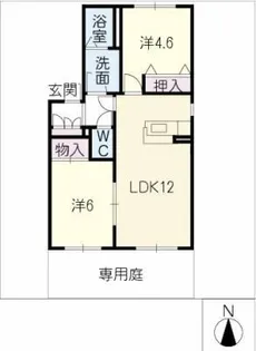 タウンズ碧 B棟【1階】の間取り