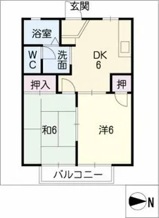 ボナール丸光 B棟【1階】の間取り