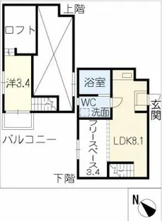 HARMONIOUS TERRACE【1階】の間取り