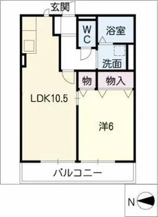 シャルム【1階】の間取り