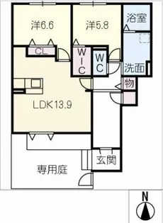 ベルネージュⅢ【1階】の間取り