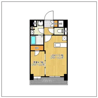 NOBLE RICH博多【1303号室】の間取り