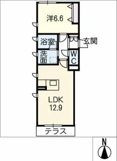 メゾン萌黄【1階】の間取り