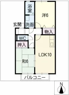 ニュー高畑【2階】の間取り