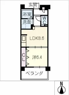 ココドール鳴子【2階】の間取り