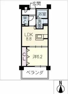 ココドール鳴子【5階】の間取り