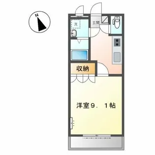 エクセルハイム【1階】の間取り