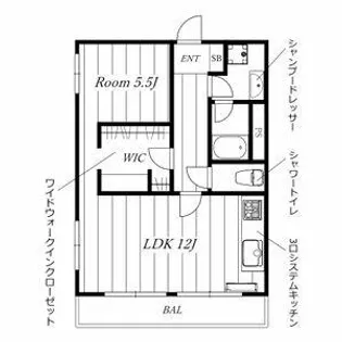 ビラ松風苑【2階】の間取り