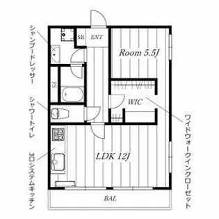 ビラ松風苑【2階】の間取り