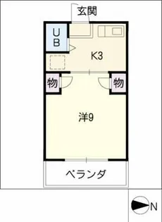 石川マンション【4階】の間取り