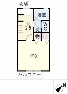 ケーナ保田【1階】の間取り