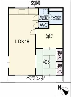 メゾン第三初島【2階】の間取り