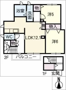 スマートメゾン桜【2階】の間取り