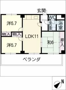 サリテールモリ【7階】の間取り