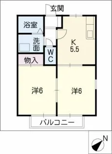 ウィンディ【1階】の間取り