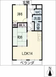 ウィン・ベルⅡ【3階】の間取り