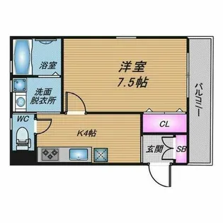 兵庫県神戸市須磨区須磨本町2丁目【アパート】の間取り