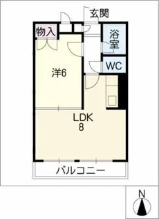 エスタ植田【1階】の間取り