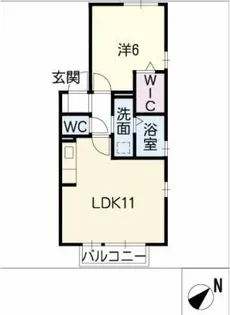 セジュール【2階】の間取り