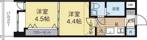 No48 PROJECT2100博多【5階】の間取り