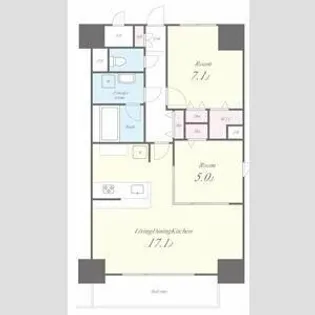 JS御園通【9階】の間取り